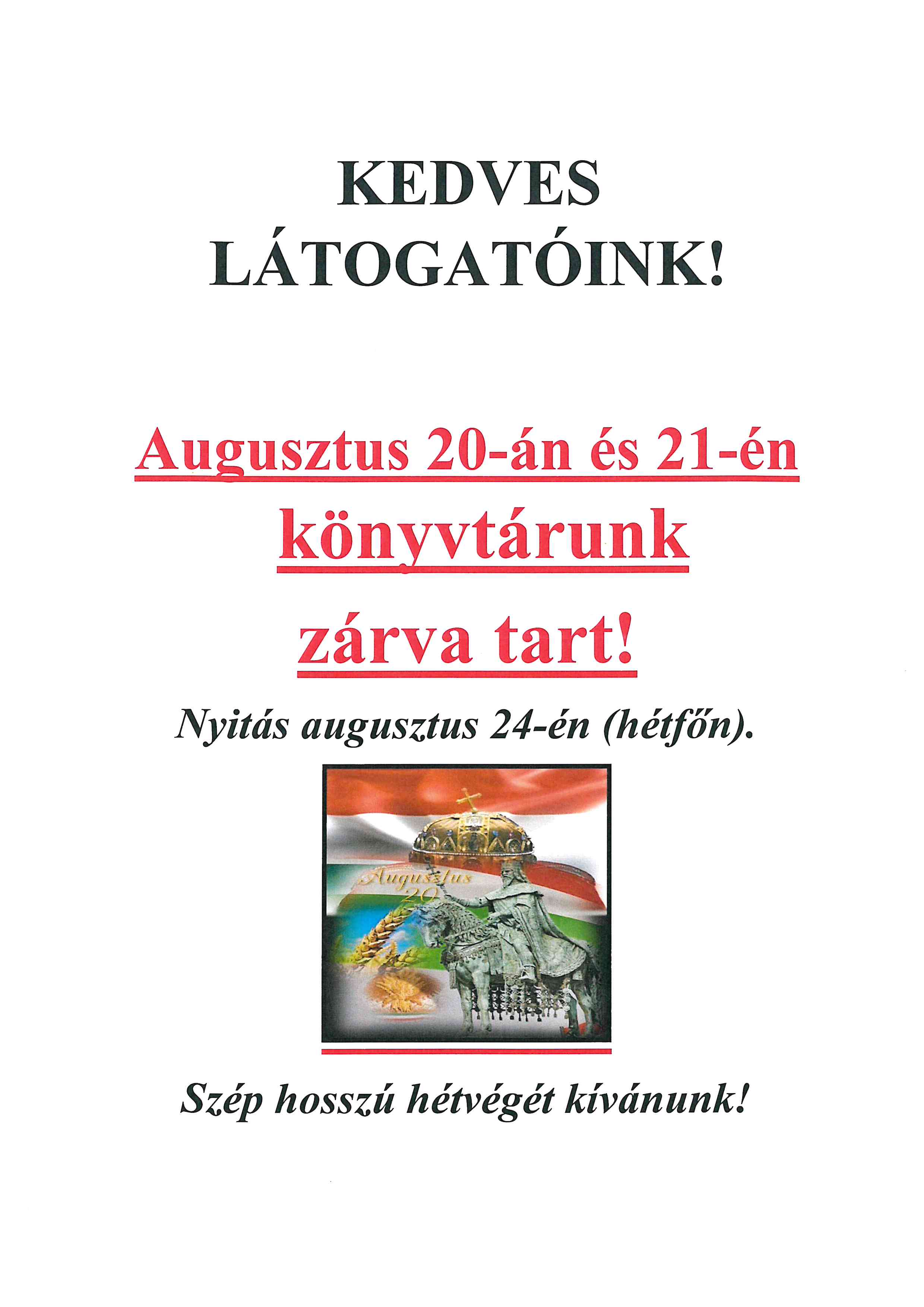 Nyitás augusztus 24-én
