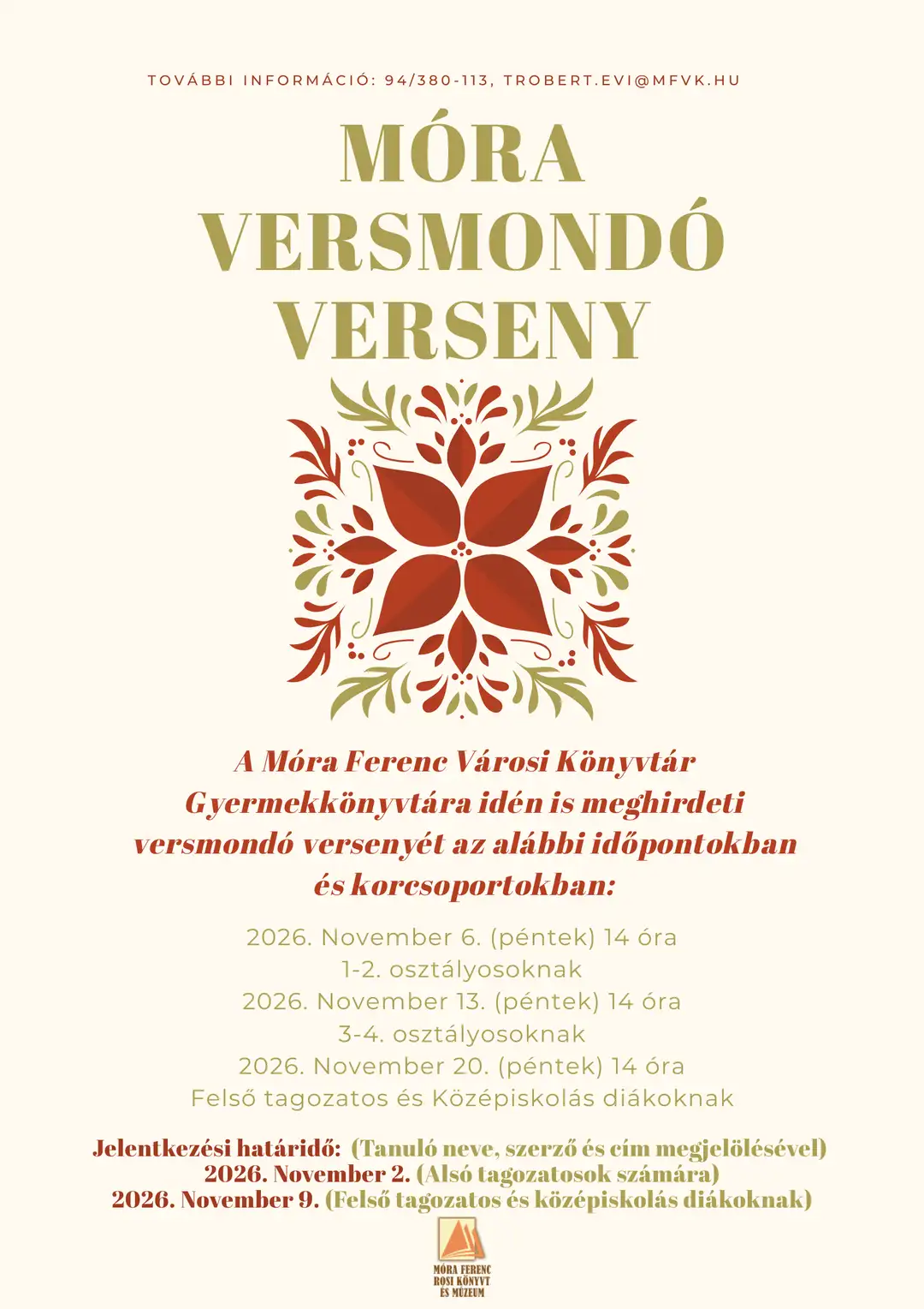 mora versmondo verseny 2026