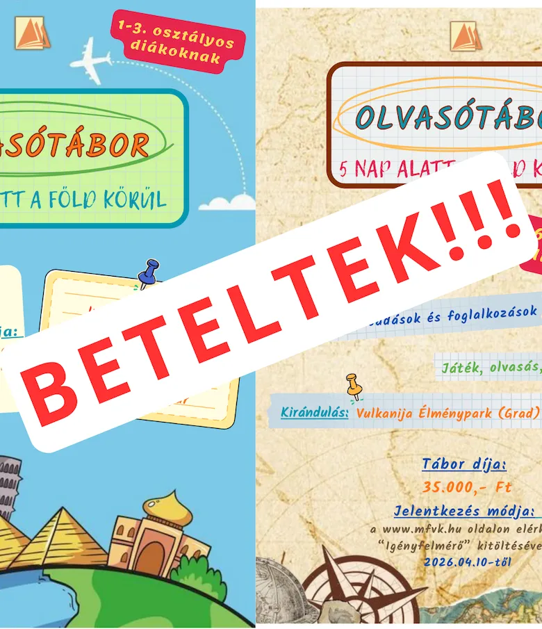 Táboraink idén is rekordgyorsasággal beteltek